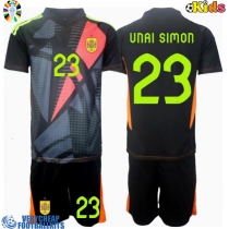 Spain Unai Simon #23 Goalkeeper Replica Away Minikit Euro 2024 Short Sleeve (+ pants)